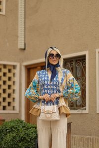 مانتو کوتاه طرح دریا