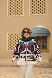 مانتو کوتاه طرح گل