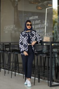 پالتو کوتاه طرح کاشی