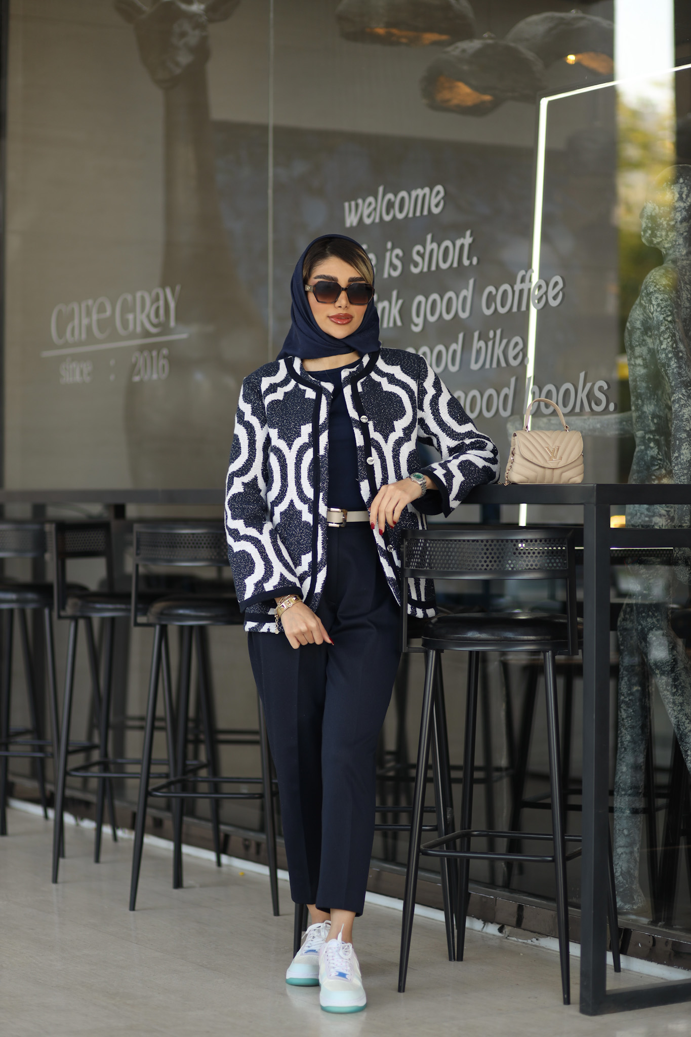 پالتو کوتاه طرح کاشی