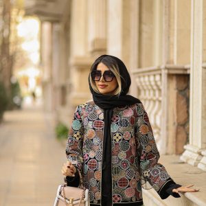 کت کوتاه مخمل طرح روژین